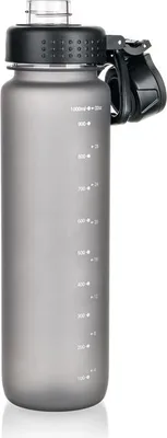 Produktbild von Wasserflasche, Sportflasche, Trinkflasche Kiwu Grau 1 l