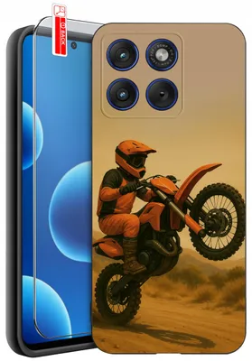 Produktbild von Hülle für Motorola Edge 70 | Designs | Mattes Silikon-Case + 9H-Glas