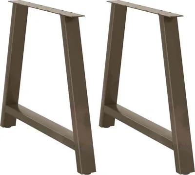 Obrázek produktu pro Nohy k jídelnímu stolu ve tvaru A, 2 ks, 90 x (72-73) cm, ocel