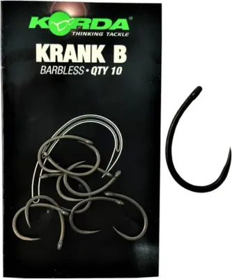 Produktbild von Korda Krank Barbless - 10 Karpfenhaken, Größe:2