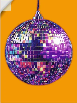Produktbild von ARTland Wandbild, selbstklebend Discokugel Größe: 30x40 cm