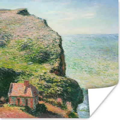 Produktbild von MuchoWow® Poster Das Wachhaus - Claude Monet 50x50 cm - Wohnzimmerdekoration