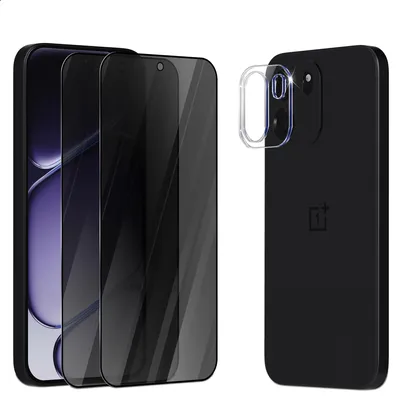 Obrázok produktu pre 2-balenie OnePlus Nord CE6 Privacy Ochranné sklo na displej Privacy & 1-balenie ochrana objektívu - Tvrdené sklo 9H - Super kvalita 3D