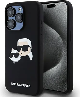 Immagine prodotto di Karl Lagerfeld Klhmp15Xskchpplk Iphone 15 Pro Max 6.7 Czarny/Black Hardcase Silicone Karl & Choupette Magsafe