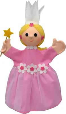 Produktbild von Blumenfee rosa 34 cm, Handpuppe