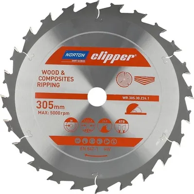 Produktbild von NORTON KREISSÄGE 305 mm x 30 mm x 24z HOLZ & VERBUNDWERKSTOFFE ATB (3,2 / 2,2)