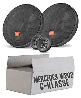 Produktbild von C-Klasse W202 Front - Lautsprecher Boxen JBL 16,5cm System Auto Einbausatz - Einbauset passend für Mercedes C-Klasse JUST SOUND best choice for caraudio