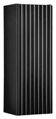 Produktbild von Hängender Badezimmerschrank, Schwarz Matt, 20 Cm, Oben, 1 Tür, Modern