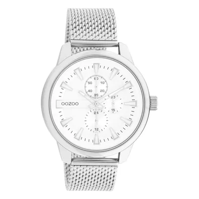 Produktbild von Oozoo Armbanduhr silber Metall Mesh Timepieces Herren Analog-Quarzuhr UOC11015