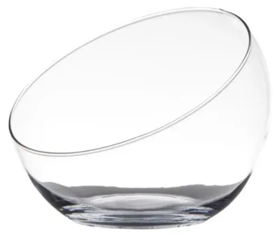 Produktbild von Glasschale INNIS mit schrägem Rand H. 10cm D. 12,5cm Glas Hakbijl