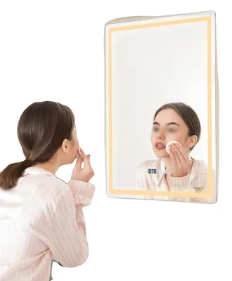 Immagine prodotto di Specchio da bagno a LED, potenza 24 W, 60 x 80 cm, forma rettangolare, antiappannamento, dimmerabile