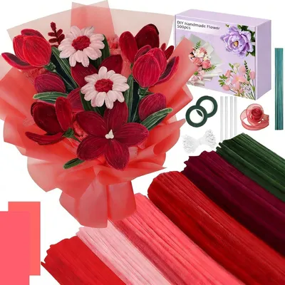 Imagen del producto de 500 tubos para manualidades creativas con flores