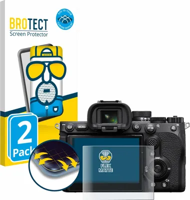 Produktbild von 2x BROTECT Fullscreen Schutzfolie für Sony Alpha 7 V (ILCE-7M5) Displayschutz Folie Fullcover Matt Entspiegelungsfolie