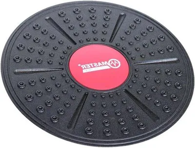 Produktbild von Balanceboard für Erwachsene - Schwarz/Rot - Verbesserte Balance - Einheitsgröße
