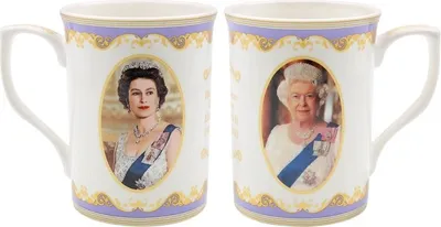 Produktbild von HM Queen Elizabeth II Tasse aus feinstem Porzellan, Sammlertasse mit Fotodruck, ca. 300 ml