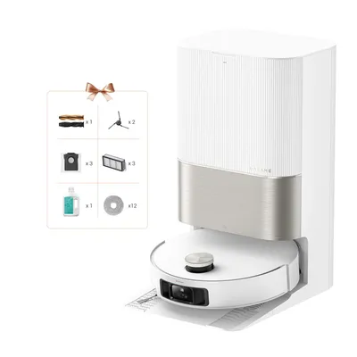 Produktbild von DREAME X50 Ultra Complete Saugroboter mit Wischfunktion,20.000Pa Saugkraft,6 cm Hindernisfreiheit, mit Wischfunktion&Hebarem Wischmopp,360° Navigation