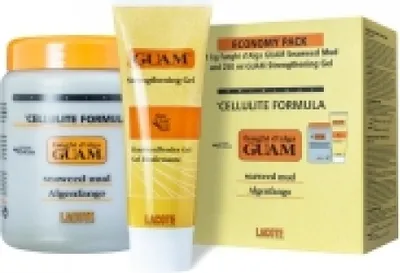 Produktbild von GUAM Kurpackung klassisch mit 1kg Algenfango und 200ml Gel