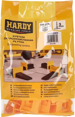Obrázok produktu pre Nivelačné spony Hardy 3 mm, 100 kusov