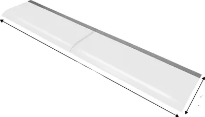 Produktbild von Regenfeste Türfenster-Markise, transparentes PET, wandmontiert, modernes Design, 200x40cm