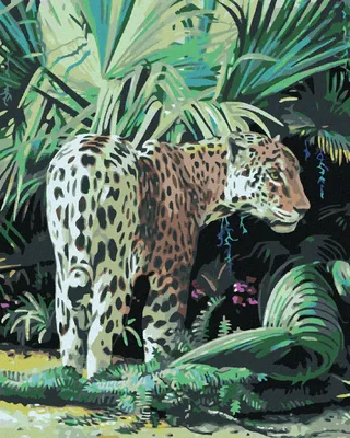Produktbild von Zuty - Malen nach Zahlen - GEPARD (D. RUSTY RUST), 40x50 cm, ohne Keilrahmen