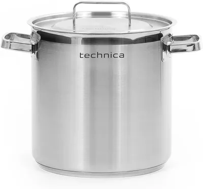 Imagen del producto de Olla de inducción de 10,9 litros – Olla de acero inoxidable de 240 mm de diámetro con tapa