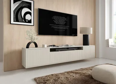 Produktbild von TV-Schrank Oberschrank Capri Premium RTV 200 cm mit 2 Schubladen Wohnzimmer - Cashmere