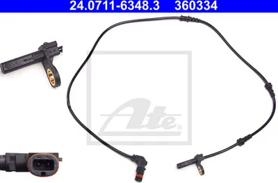 Produktbild von ATE ABS Sensor Raddrehzahl Vorne passend für MERCEDES-BENZ S-Klasse Limousine (W221) 24.0711-6348.3