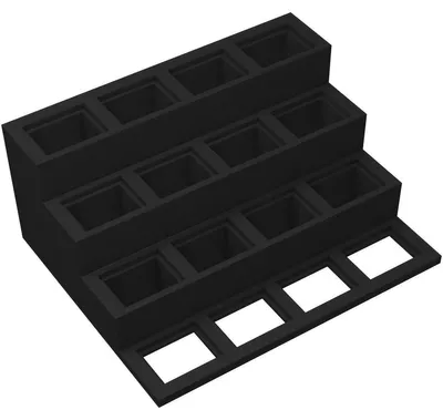 Obrázok produktu pre Podstavec pre figúrky s rozmermi 32 x 24 mm v čiernej farbe