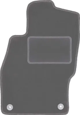 Produktbild von Fahrerfußmatte Velours graphit passend für Opel Corsa D (2006-2015, Schrägheck) – mit Befestigungen – passgenau