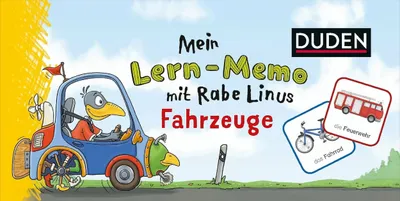 Produktbild von Mein Lern-Memo mit Rabe Linus - Fahrzeuge