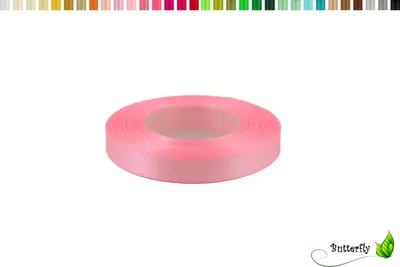 Produktbild von Satinband 12mm x 32m Rolle, Farbe:037 hell rosa