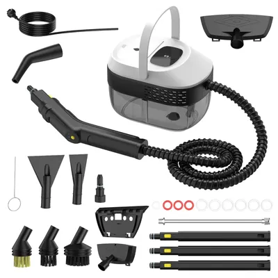 Produktbild von Dampfreiniger - Handdampfreiniger - 2500 W - Hochtemperaturdampf - 220 V - EU-Stecker - Für Küche/Auto/Haushalt - Weiß