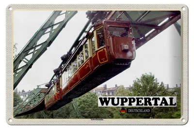 Produktbild von Blechschild Städte Wuppertal Deutschland Schwebebahn 30x20cm