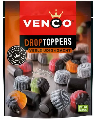 Image de Venco Drop Toppers Polyvalents et moelleux 225 g
