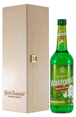 Produktbild von Boente Waldgeist Waldmeisterlikör mit Geschenk-HK