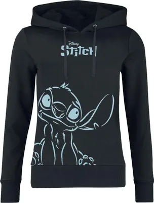 Produktbild von Lilo & Stitch Kapuzenpullover Damen Stitch schwarz L