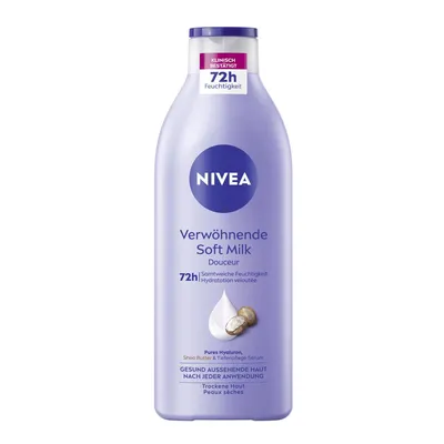 Produktbild von Nivea Body Verwöhnende Soft Milk für trockene Haut Packung 400ml