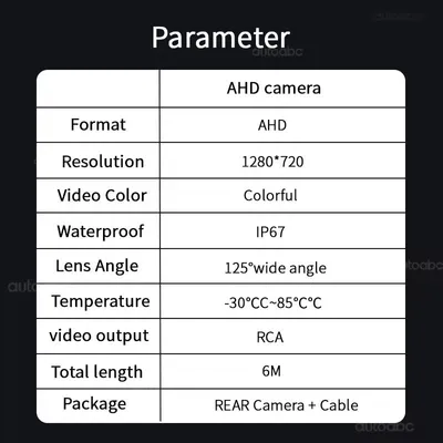 Productafbeelding van Achteruitrijcamera, waterdicht, hoge resolutie, geschikt voor NBT-camera