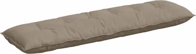 Obrázok produktu pre vidaXL Opierka na chrbát, farba taupe, 180 x 50 cm, materiál: mikrovlákno