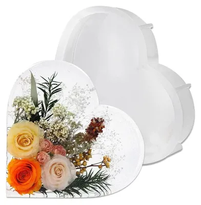 Obrázek produktu pro Velké formy z epoxidové pryskyřice, silikonová forma, 21 x 21 cm, forma pro odlévání pryskyřicí