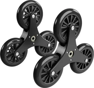 Immagine prodotto di Ruota di ricambio per carrello per scale, 10 cm, nera