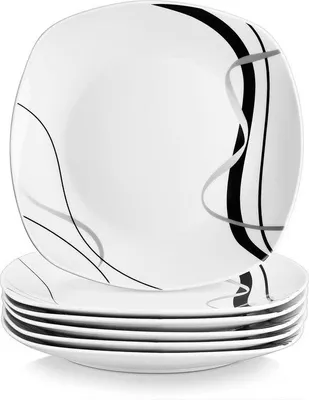 Produktbild von Famanu Porzellan Dessertteller 6-teilig - Durchmesser 24,7 cm