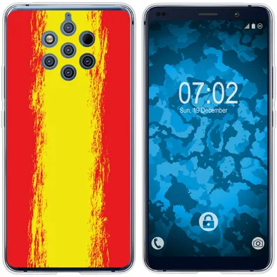 Produktbild von PhoneNatic Case kompatibel mit  Nokia 9 PureView Silikon-Hülle WM Spanien M11