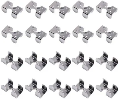 Produktbild von 20 Stück Seilklemmen – Edelstahl – Metallische Seilklemmen – Für Hundeleinen/Schlüsselanhänger – Pferseile/Zaumzeug – Hochwertiges Material – Seilklemmen
