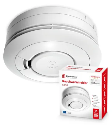 Productafbeelding van Rookmelder brandmelder - 10 jaar batterij - Optisch - Wit