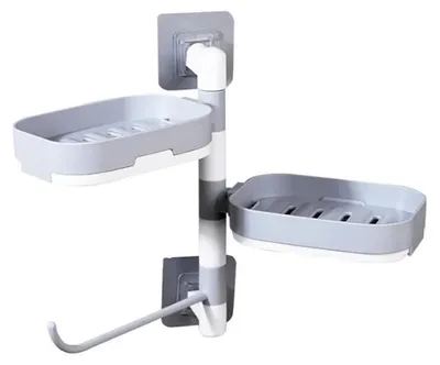 Image de Verk 27012 Porte-savon pivotant blanc et gris
