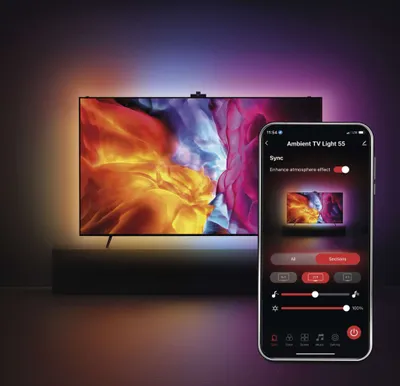 GoSmart Ambientní LED RGB osvětlení za TV 55“ (139 cm)