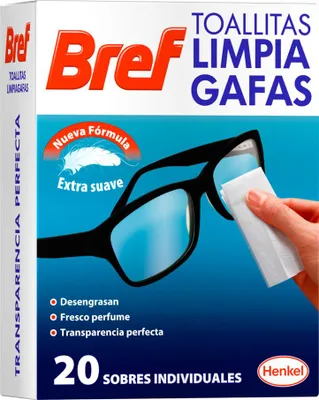 Produktbild von Bref Reinigungstücher für Brillen 20 Stück (Einzeln verpackt) - Henkel