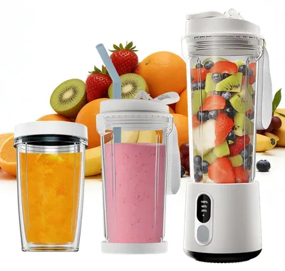 Mini-Blender 300 W, 500 ml, USB-C, tragbar, weiß