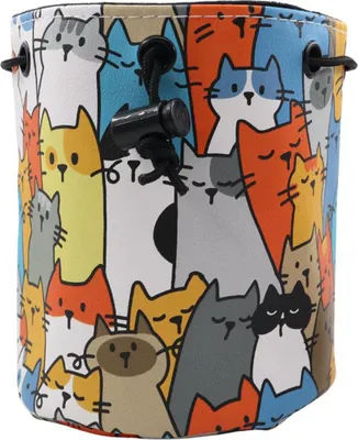 Produktbild von Golfbälle-Aufbewahrungstasche, große Kapazität, leicht, tragbar, Mehrzweck-Cartoon-Print, Kordelzug, Golf-Tees-Tasche